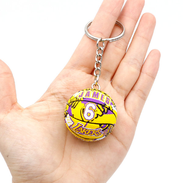 3 stk Basketball Nøkkelring anheng NBA periferi memorabilia