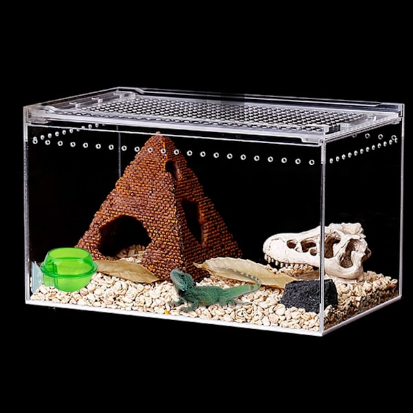 2-pack Reptiler Sugkopp Matare Kameleont Matning Mat Skål Vatten Skål Gecko Hylla Tillbehör Tillbehör för Ödla Skäggagam