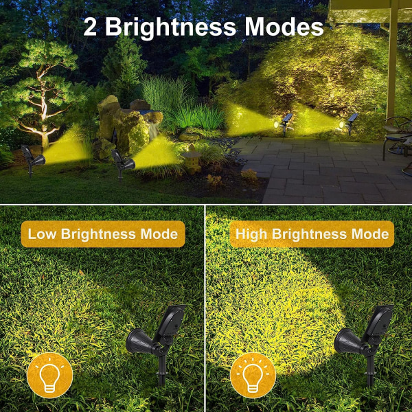 7 LED Solar spotlights, Super Bright Solar Landscape Spot Lights,