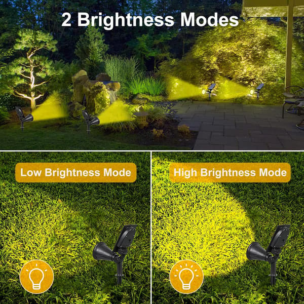 7 LED Solcelle-Spotlight, Super Lyse Solcelle-Landskabslys