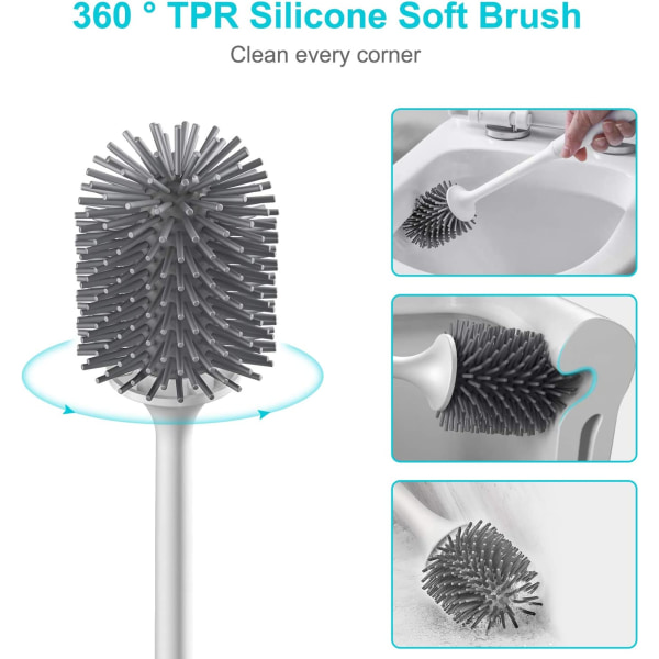 Brosse WC, Brosse de Toilette och Silikon, Balayette WC och Silicon