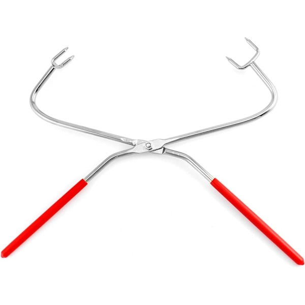 Skulpturdoppningstång, 2-pack rostfria lerskulpturtänger glaseringsverktyg, keramik lerskulptur verktygstänger för lermodellering skulptering