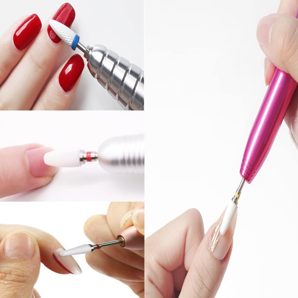 5 stk Profesjonelle Neglestell Sliphode Keramisk Sander Tips Prof