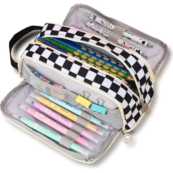 Stor blyantpose penneetui blyantholder taske til kontor skriveartikler forsyninger tasker stor kapacitet pennearrangør T
