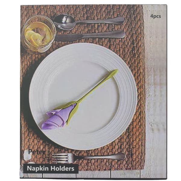 Stykke Vævsblomst Serviettholdere Origami Blomst Serviettholder R