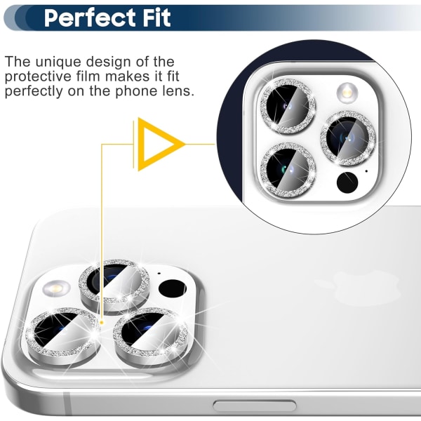 (Sølv) Passer for iPhone 15 Pro/15 Pro Max iPhone 15 Pro/15 P