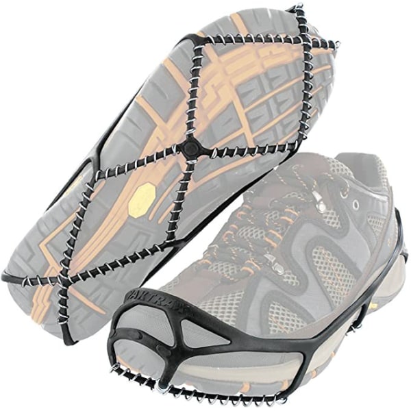 1 pair of traction spikes (S, black), suitable for hiking and wal