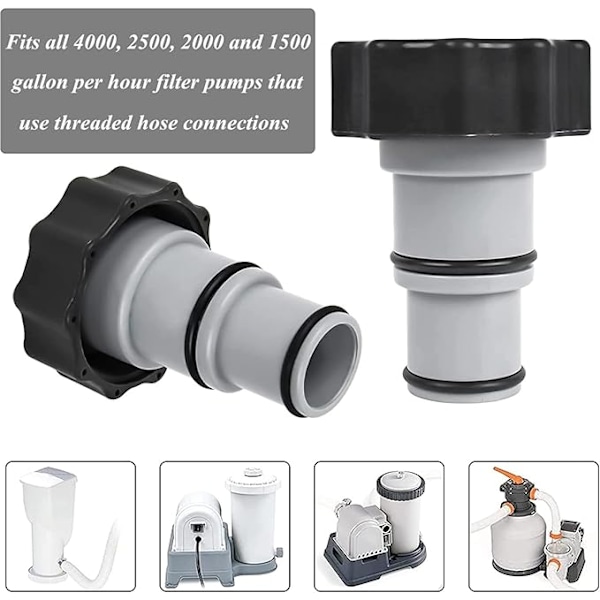 PCS Swimmingpool Adapter, Udskiftnings Slange Adapter til Pumper, med