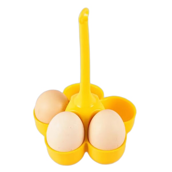 (Gul) 1-pack Äggställ Kokt Ägg Kokare Silikon