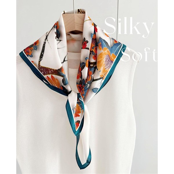 1 stk. Hårbandanas Skjerf For Kvinner Lett Mote Hals Silke Sateng Hodeskjerf For Soving Håndvesker Skjerf
