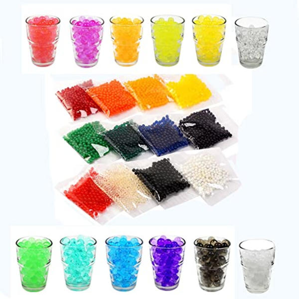 Ocean 28000 st Water Beads Set 12 Färger för Bröllop och Möbeldekoration