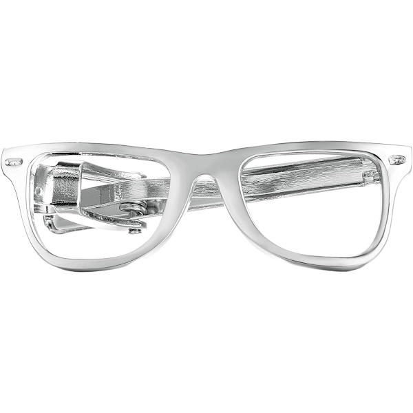 Glasögon Slipsklämma För Män Unik Design Förgylld Cool Form Speciell Nyhet Slipsklämmor