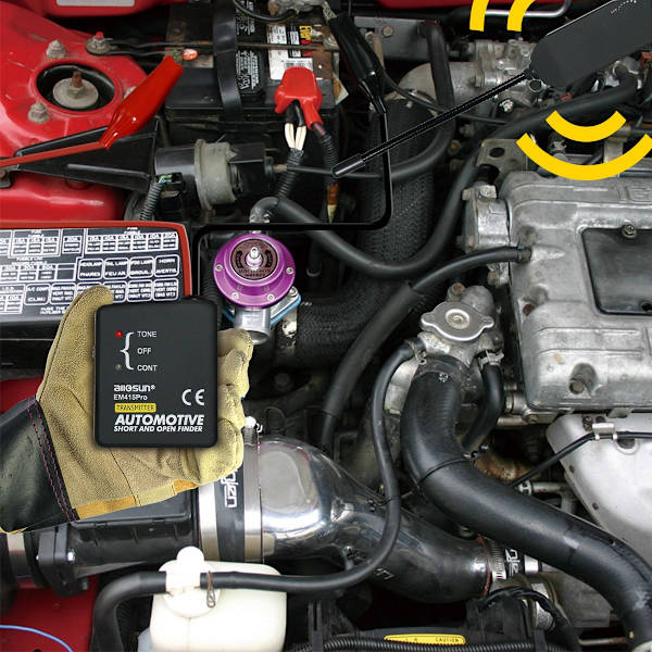 Pro Automotive DC 6-42V Kortslutning og Åpen Kretsfinner Krets Tester Wire