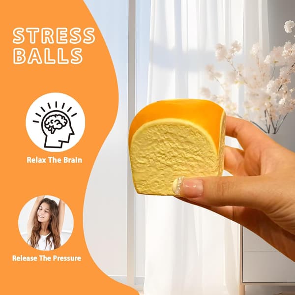 2 Pak Squishy Squeezy Legetøj, Stress Relief & Fidget Legetøj til ADHD & Autisme