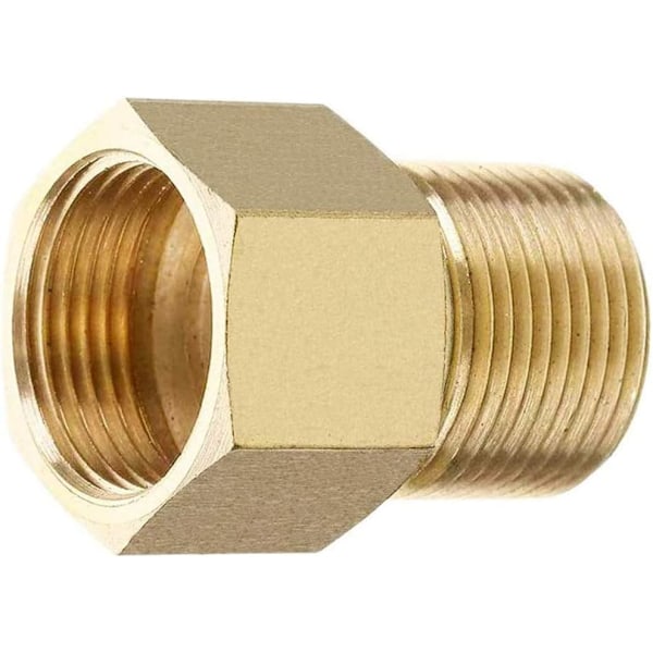 Koppling för högtryckstvätt i mässing, metrisk M22 15 mm hane till M22 14/15 mm hona inre gänga slangadapter