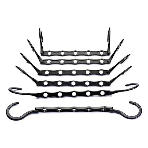 Magic Hanger, 5 plassbesparende kroker (svart), multifunksjonell vertikal