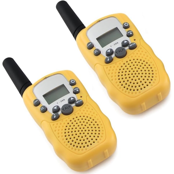 Børne Walkie Talkies Kanaler 2-Vejs Radio Intercom med Indbygget