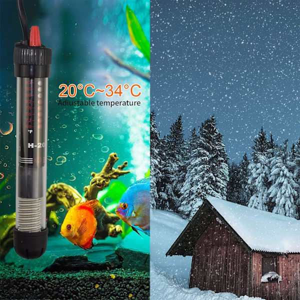 Akvarievarmer, Justerbar Neddykningsvarmer - 25W til