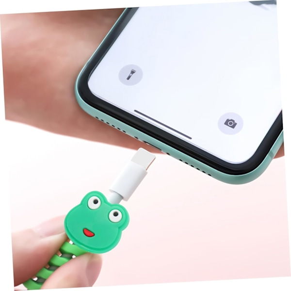 8 st 1 set Datakabelskydd USB-laddare Sladdskydd för Laddare Telefonladdare Telefonskydd Djur Sladdarrangör Hörlurskabelskydd