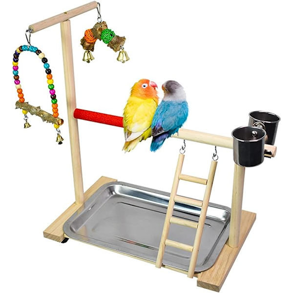 Lekplats för fåglar, papegojlekplats, Cockatoo-burtillbehör