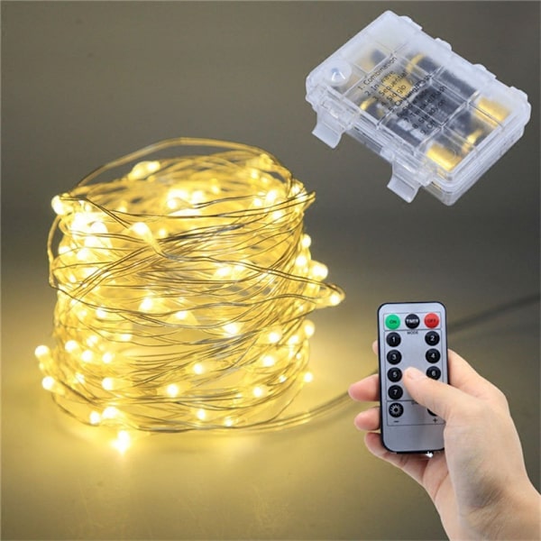 LED-ljusslingor, 2M 20LED Ljusslingor IP65 Vattentäta LED-slingor