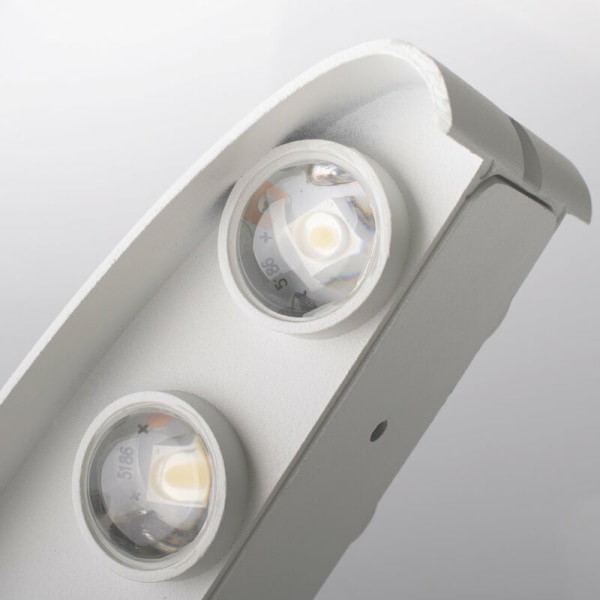 Industriell LED Vägglampa 12W Lampa - Vit, Vitt Ljus Inomhus Al