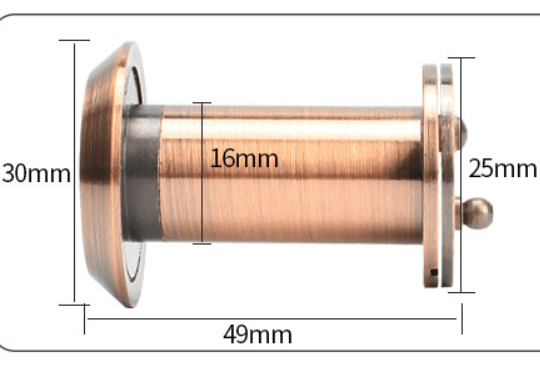 Døråpner i antikk stil - 16 mm døråpner for montering på 3