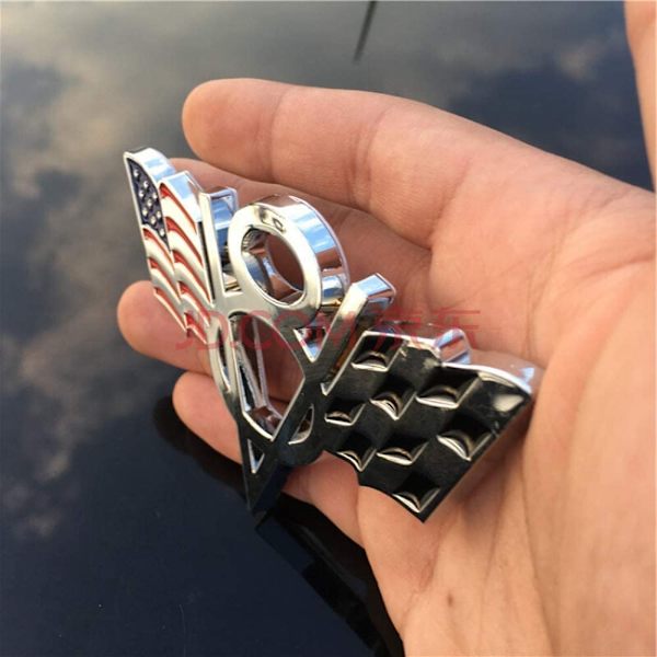 1 kpl 3D Metal v8 Yhdysvaltain Lippu Moottoripyörä Auto Tarra Logo Embleemi Merkki