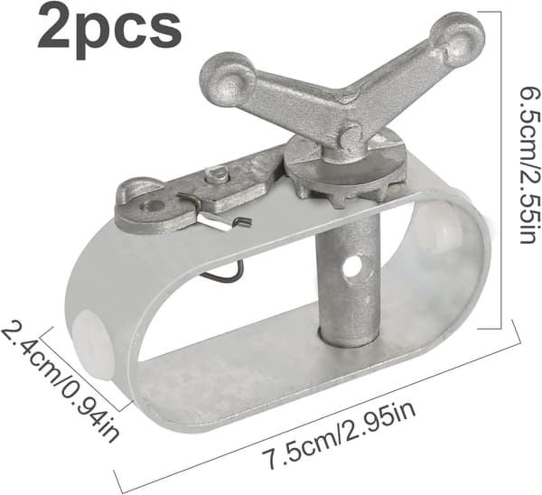 2-pak Pool Reb Strammere - Aluminiumlegering - Kabelstrammer til Vinterpooldækken - Vintertilbehør