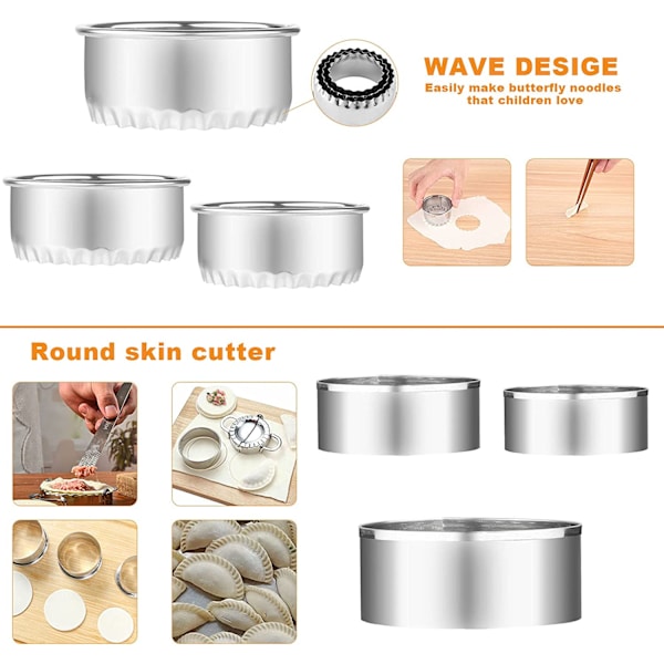 13 Dele Ravioli Maker Dumpling Maker Ravioli Form Rustfrit Stål