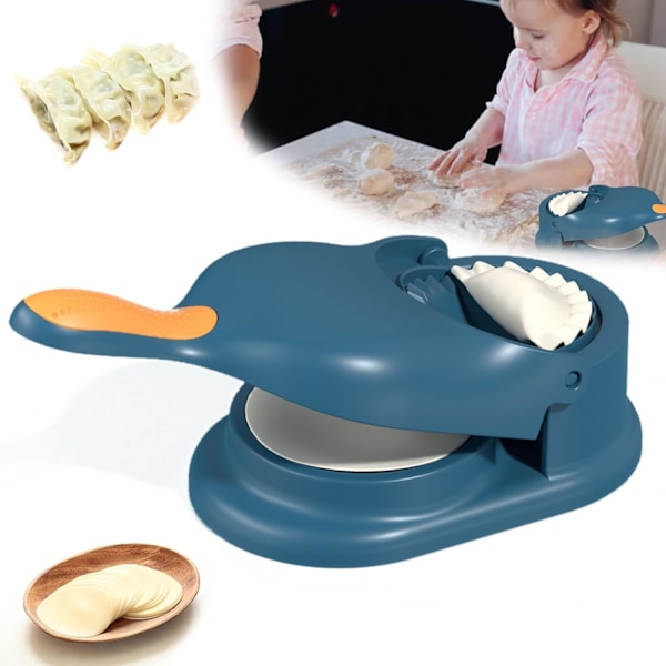 2 i 1 Dumpling Maker Maskin för Vuxna Barn, [NY] Dumpling Degmakare Dumplingformar, Manuell Dumpling Tillverkningsverktyg för Hemma, Roligt & Enkelt att Göra Dumpli