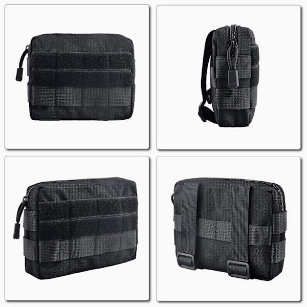 Taktisk Molle-pose (Khaki) EDC-pose Multifunksjonell Militær Beltepose