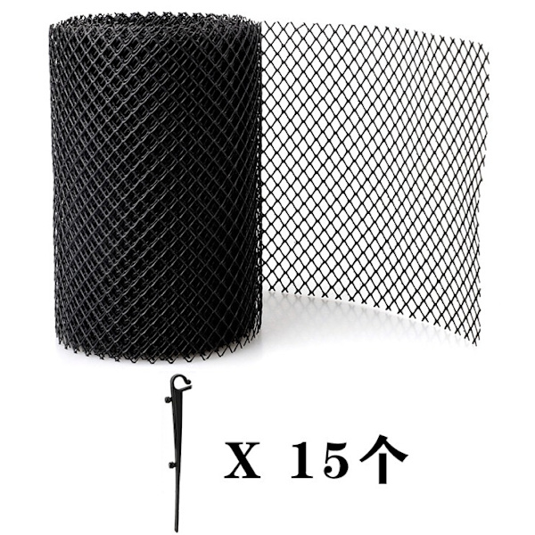 Plasttakrenner - 16 cm bred * 6 m lang, forhindrer blader eller rusk
