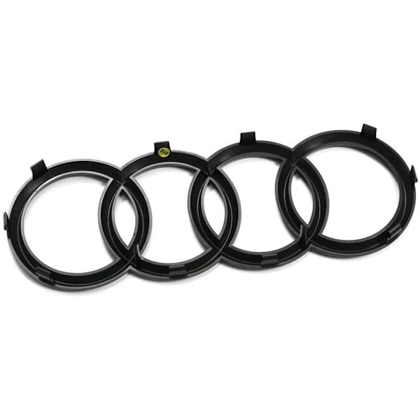 273 mm Audi 82A071801 -kilpi, Ringe Black Edition -embleemi musta