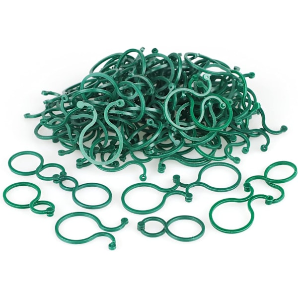 200 Stycken Trädgårds Växtstöd Clips Återanvändbara Tomatclips Plast Växtclips