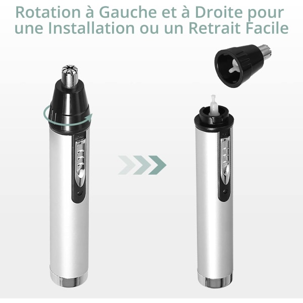 Näs- och Örontrimmer 4 i 1 Professionell Öronhårstrimmer, USB Laddningsbar