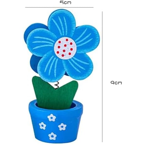 6 stk. Søde Blomst Bordkort Memo Holder Stand, Bord Foto Display Clip Stand til Monmory Foto Billed Memo Kort Papir Noter Postkort Bryllup Nummer