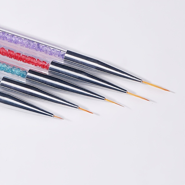 5 kynsiharjan setti, kynsiharjat, UV-geeli kynsi taiteen työkalut DIY:lle