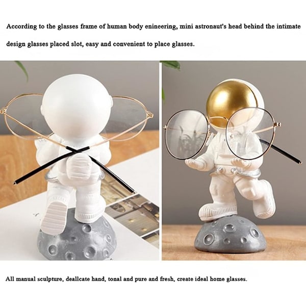 Astronautglasögonhållare i Resin, Glasögonställ, Hantverk, Rolig