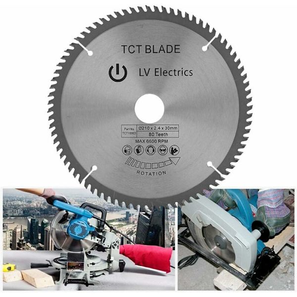 Cirkelsågblad - 210mm x 30mm för Metall, Metall, Sten, Glas