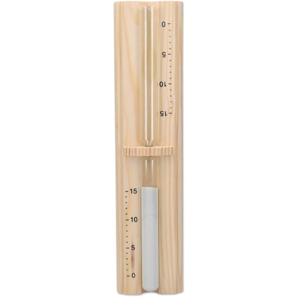 Sauna Hourglass - 15 Minute Pine Wood Timeglass for Sauna Hammam