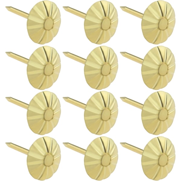 100 stk. Antikke Dekorative Søm til Møbler Sofa Polstring Retro Søm Guld Metal 10x16mm