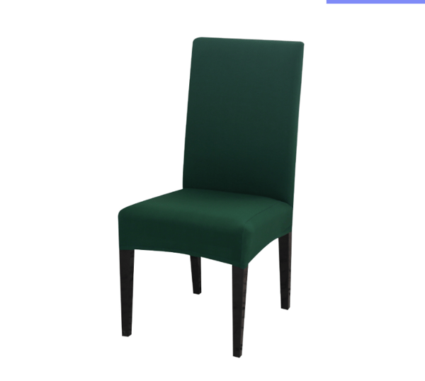 (Mörkgrön) Set med 2 Stretch Stolsöverdrag, Universal Matstolsöverdrag