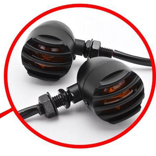 2 stk. Motorcykel Blinklys Halogen Blinklys 12V