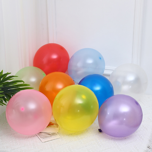 Fødselsdag Balloner - 100 Oppustelige Balloner - Naturlige og Harmløse