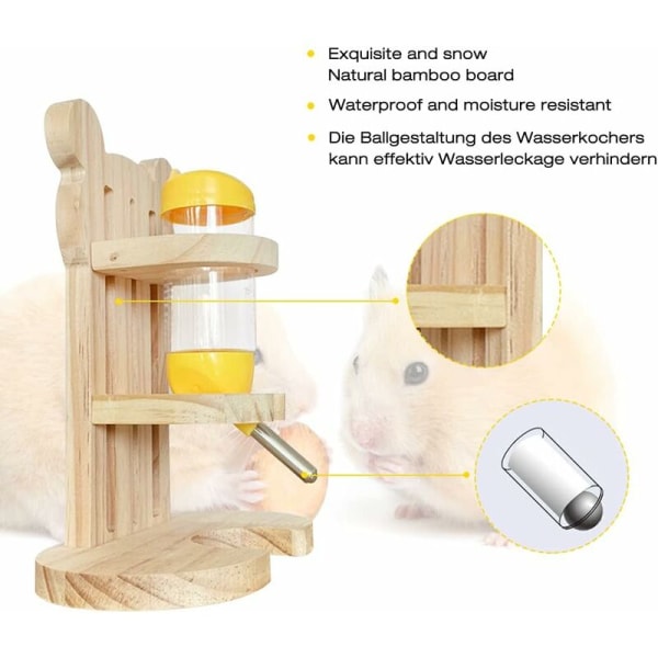 Pullo-vesidispenseri jyrsijöille, 80 ml, itsenäinen