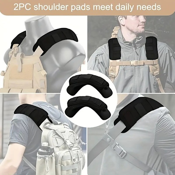 2-pack Axelremsskydd Ryggsäcksremsskydd Taktisk Väst Axelremsskydd Gitarrremsskydd Bredd Upp till 2,5\" Kompatibel med Taktisk Väst Taktisk Sling Bag
