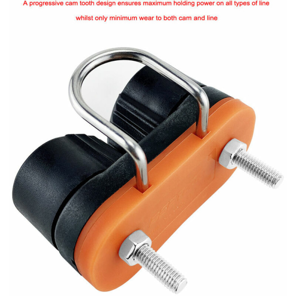 2-Rækkers Komposit Cam Cleats, Kuglelejer, med Front Ring, Pilates