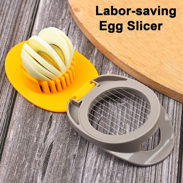 Eggdeler for hardkokte egg, eggkutter jordbærkutter, kraftig eggdeler i rustfritt stål for hardkokte egg/myk frukt/smør/sopp