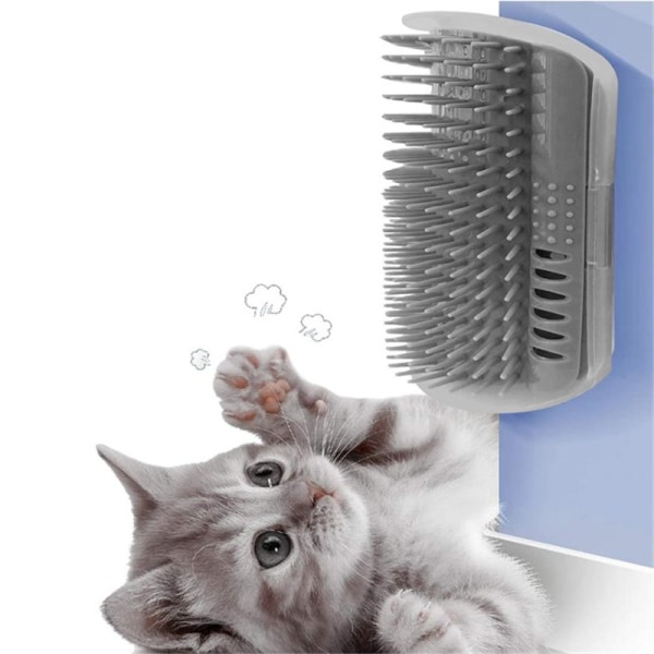 Grå katter Borste Corner Cat Massage Auto Groomer Combat Brush Cat